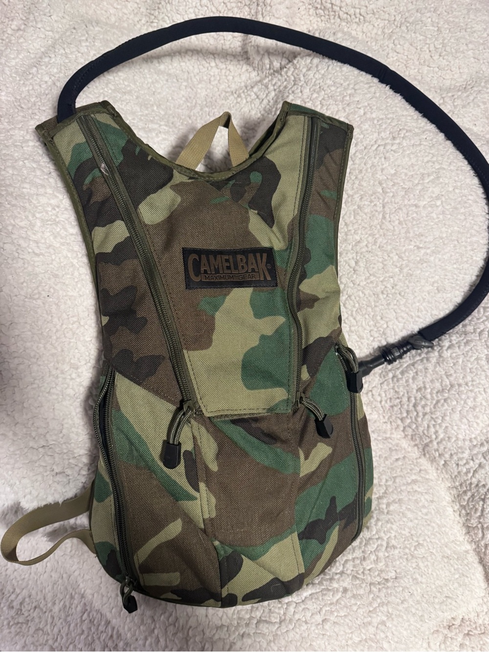 Camelbak Woodland Camo Hydration Pack - Green/Brown